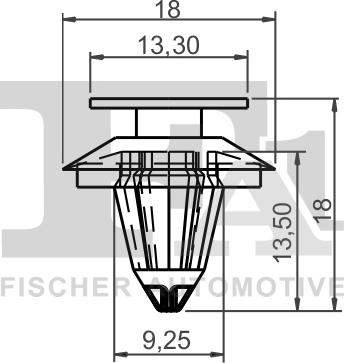 FA1 11-40044.25 - Зажим, молдинг / захисна накладка autocars.com.ua