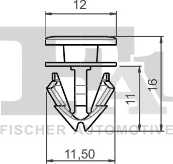 FA1 11-40055.10 - Зажим, молдинг / захисна накладка autocars.com.ua