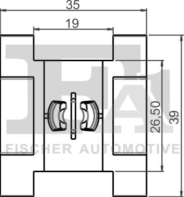 FA1 11-40059.25 - Зажим, молдинг / захисна накладка autocars.com.ua