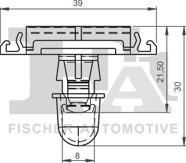 FA1 11-40062.10 - Зажим, молдинг / захисна накладка autocars.com.ua