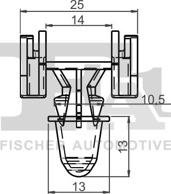 FA1 11-40065.10 - Зажим, молдинг / захисна накладка autocars.com.ua