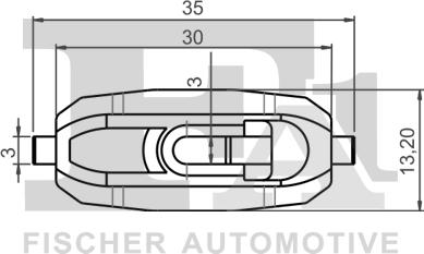 FA1 11-40067.5 - Зажим, молдинг / захисна накладка autocars.com.ua