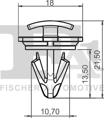 FA1 11-40078.5 - Зажим, молдинг / захисна накладка autocars.com.ua