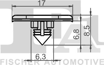 FA1 11-40098.25 - Зажим, молдинг / захисна накладка autocars.com.ua