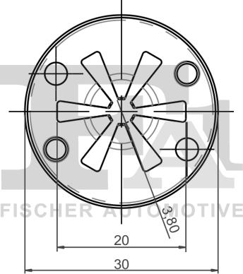 FA1 11-40111.5 - Зажим, молдинг / захисна накладка autocars.com.ua