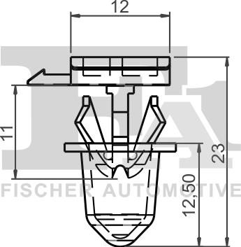 FA1 11-40115.10 - Зажим, молдинг / захисна накладка autocars.com.ua