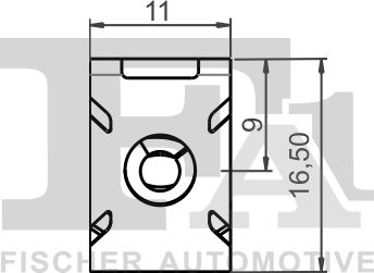 FA1 11-40119.25 - Зажим, молдинг / защитная накладка avtokuzovplus.com.ua