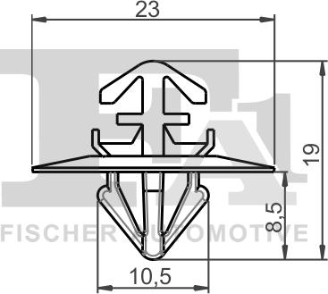 FA1 11-40122.10 - Зажим, молдинг / захисна накладка autocars.com.ua