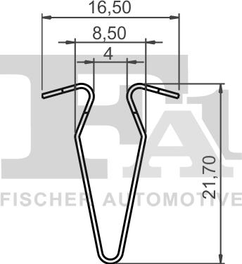 FA1 11-40127.5 - Зажим, молдинг / захисна накладка autocars.com.ua