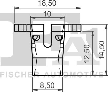 FA1 11-40131.10 - Зажим, молдинг / захисна накладка autocars.com.ua