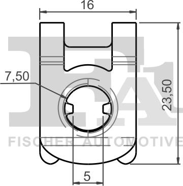 FA1 11-40134.25 - Зажим, молдинг / захисна накладка autocars.com.ua