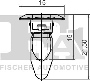 FA1 11-60006.5 - Зажим, молдинг / захисна накладка autocars.com.ua