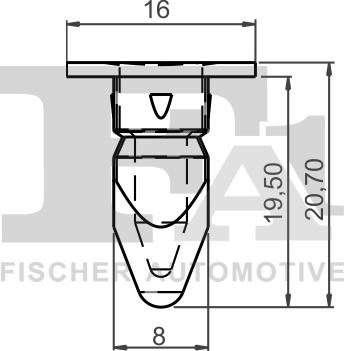 FA1 11-60014.25 - Зажим, молдинг / защитная накладка avtokuzovplus.com.ua