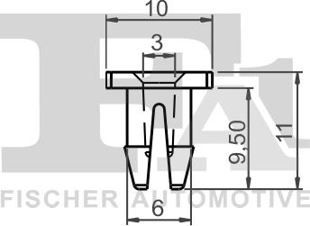 FA1 11-60017.5 - Зажим, молдинг / защитная накладка avtokuzovplus.com.ua