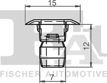 FA1 11-60018.10 - Зажим, молдинг / захисна накладка autocars.com.ua