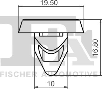 FA1 11-60020.25 - Зажим, молдинг / захисна накладка autocars.com.ua