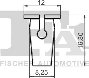 FA1 11-60022.10 - Зажим, молдинг / захисна накладка autocars.com.ua