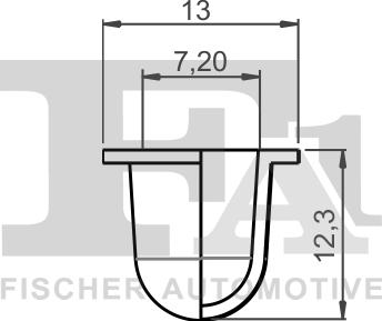 FA1 11-60031.25 - Зажим, молдинг / захисна накладка autocars.com.ua