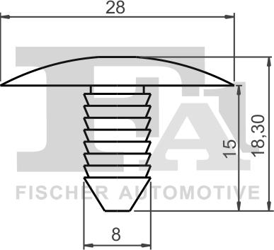 FA1 12-10005.10 - Зажим, молдинг / захисна накладка autocars.com.ua