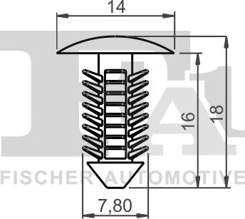 FA1 12-10007.10 - Зажим, молдинг / захисна накладка autocars.com.ua