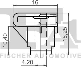 FA1 12-10012.5 - Зажим, молдинг / захисна накладка autocars.com.ua