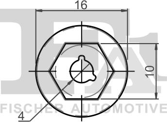 FA1 12-10013.5 - Зажим, молдинг / защитная накладка avtokuzovplus.com.ua