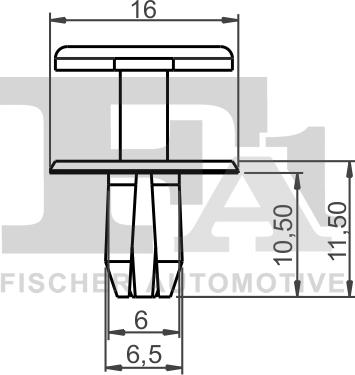 FA1 12-20006.5 - Зажим, молдинг / захисна накладка autocars.com.ua