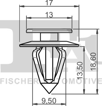 FA1 12-40005.25 - Зажим, молдинг / защитная накладка avtokuzovplus.com.ua