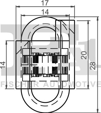 FA1 12-40006.5 - Зажим, молдинг / захисна накладка autocars.com.ua