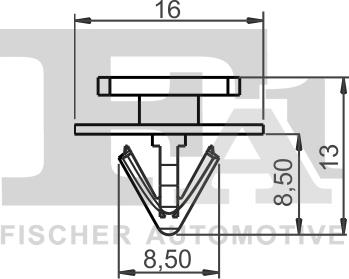 FA1 12-40022.10 - Зажим, молдинг / захисна накладка autocars.com.ua