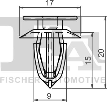 FA1 12-40028.5 - Зажим, молдинг / захисна накладка autocars.com.ua