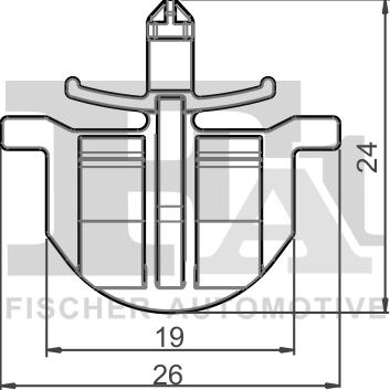 FA1 12-40029.5 - Зажим, молдинг / захисна накладка autocars.com.ua