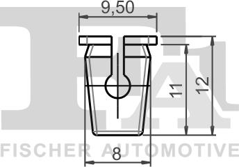 FA1 12-60003.25 - Зажим, молдинг / захисна накладка autocars.com.ua