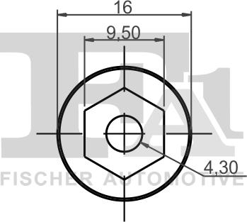 FA1 12-70010.10 - Зажим, молдинг / захисна накладка autocars.com.ua