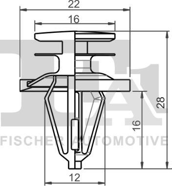 FA1 13-10014.10 - Зажим, молдинг / защитная накладка avtokuzovplus.com.ua