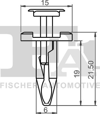 FA1 13-30011.25 - Зажим, молдинг / захисна накладка autocars.com.ua