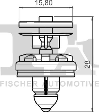 FA1 13-40002.25 - Зажим, молдинг / захисна накладка autocars.com.ua