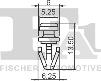 FA1 13-40010.10 - Зажим, молдинг / захисна накладка autocars.com.ua