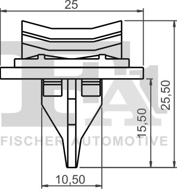 FA1 13-40018.10 - Зажим, молдинг / захисна накладка autocars.com.ua