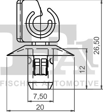 FA1 13-40031.25 - Зажим, молдинг / захисна накладка autocars.com.ua