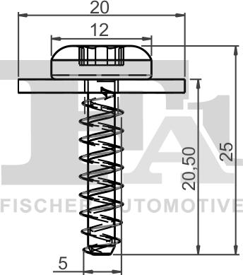 FA1 13-70003.100 - Зажим, молдинг / захисна накладка autocars.com.ua