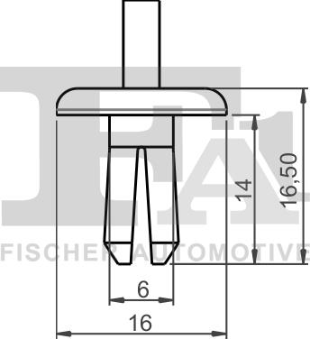 FA1 14-20002.5 - Зажим, молдинг / захисна накладка autocars.com.ua