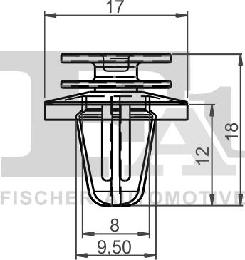 FA1 14-40018.25 - Зажим, молдинг / защитная накладка avtokuzovplus.com.ua