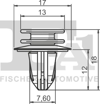 FA1 14-40019.10 - Зажим, молдинг / защитная накладка avtokuzovplus.com.ua