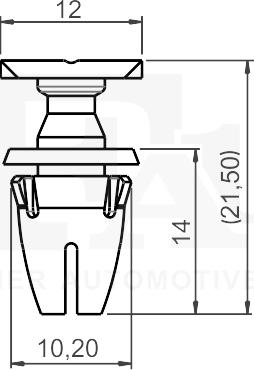 FA1 14-40068.25 - Зажим, молдинг / захисна накладка autocars.com.ua