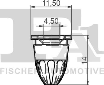 FA1 14-60001.5 - Зажим, молдинг / защитная накладка autodnr.net