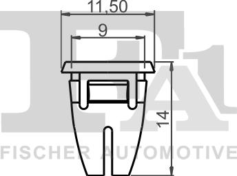 FA1 14-60002.25 - Зажим, молдинг / защитная накладка avtokuzovplus.com.ua