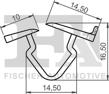 FA1 21-10004.5 - Зажим, молдинг / захисна накладка autocars.com.ua