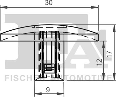 FA1 21-10006.25 - Зажим, молдинг / захисна накладка autocars.com.ua