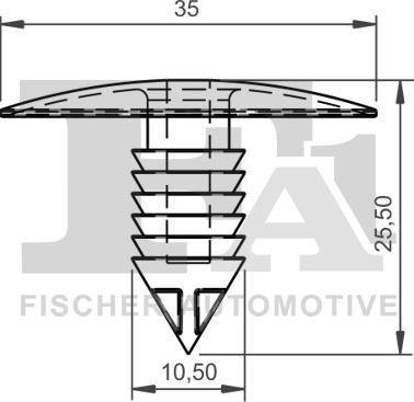 FA1 21-10008.5 - Зажим, молдинг / защитная накладка avtokuzovplus.com.ua